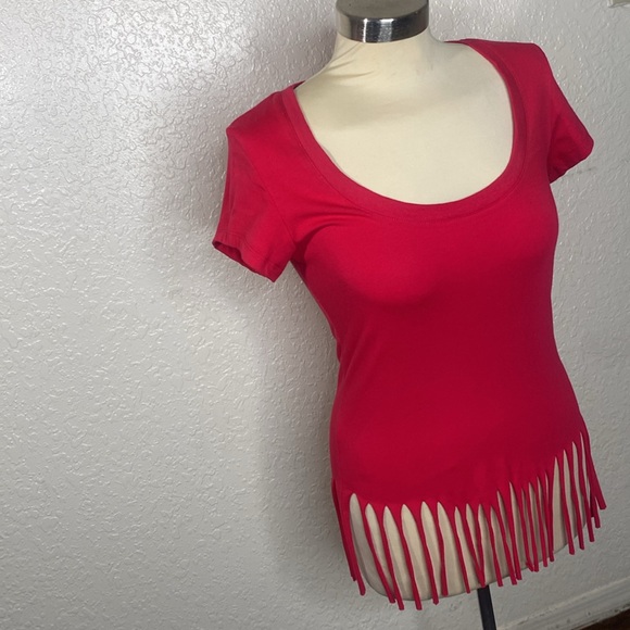 SUMMER 🎉🎉🎉FUN !! Red fringe t shirt - Picture 9 of 9